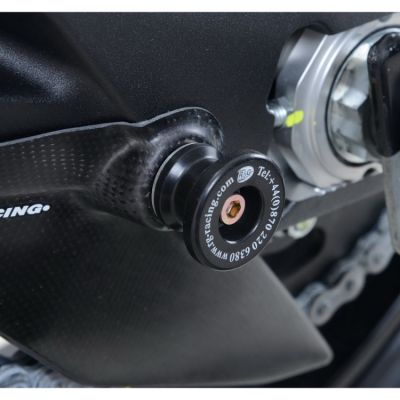 R&G CR0052BK Ochranné špulky do kyvné vidlice M6 Aprilia/Ducati/Yamaha černé pár
